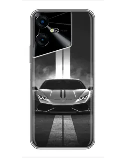 Чохол для TECNO POVA Neo 3 з картинкою «Lamborghini симетрія доріг»