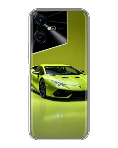 Чехол для TECNO POVA Neo 3 с картинкой «Салатовый Lamborghini Huracan»