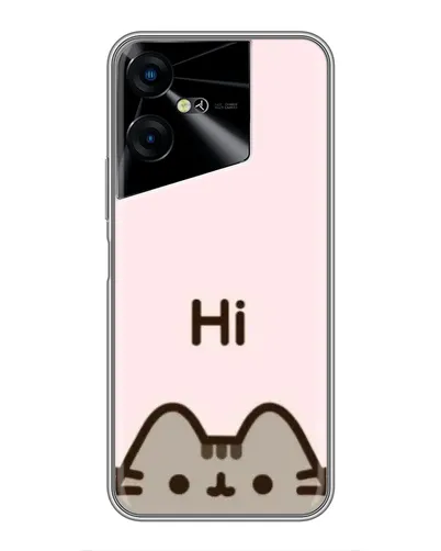 Чехол для TECNO POVA Neo 3 с картинкой «Пушин говорит Hi» Чехол для TECNO POVA Neo 3 с картинкой «Пушин говорит Hi»