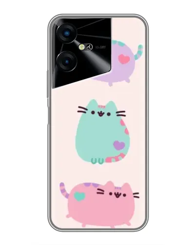 Чехол для TECNO POVA Neo 3 с картинкой «Pusheen трио» Чехол для TECNO POVA Neo 3 с картинкой «Pusheen трио»