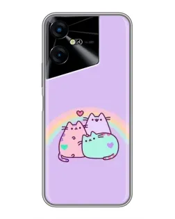 Чехол для TECNO POVA Neo 3 с картинкой «Радужные Пушины» Чехол для TECNO POVA Neo 3 с картинкой «Радужные Пушины»