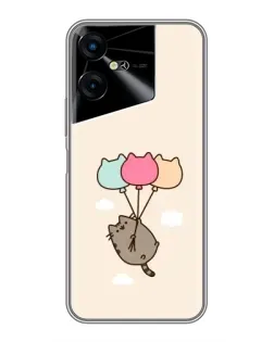 Чехол для TECNO POVA Neo 3 с картинкой «Пушин на шариках» Чехол для TECNO POVA Neo 3 с картинкой «Пушин на шариках»
