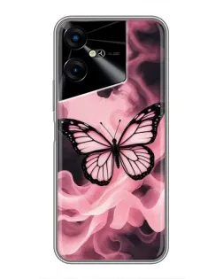 Чехол для TECNO POVA Neo 3 с картинкой «Бабочка в дыму» Чехол для TECNO POVA Neo 3 с картинкой «Бабочка в дыму»