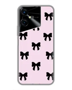 Чехол для TECNO POVA Neo 3 с картинкой «Черные банты Coquette» Чехол для TECNO POVA Neo 3 с картинкой «Черные банты Coquette»