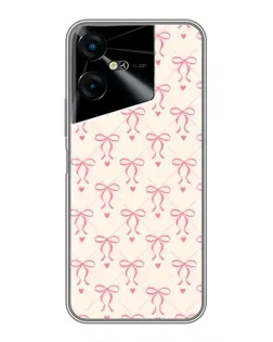 Чехол для TECNO POVA Neo 3 с картинкой «Розовые бантики Coquette» Чехол для TECNO POVA Neo 3 с картинкой «Розовые бантики Coquette»