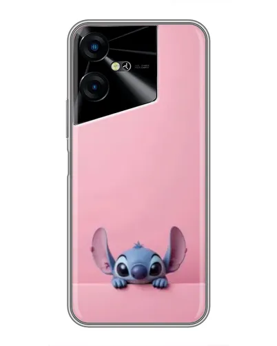 Чехол для TECNO POVA Neo 3 с картинкой «Stitch выглядывает»