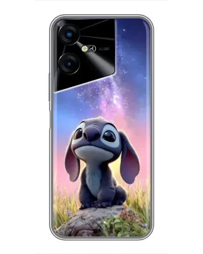 Чехол для TECNO POVA Neo 3 с картинкой «Стич на рассвете»