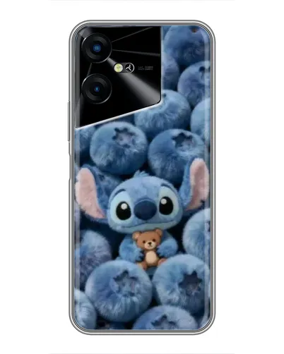 Чехол для TECNO POVA Neo 3 с картинкой «Стич и голубика»