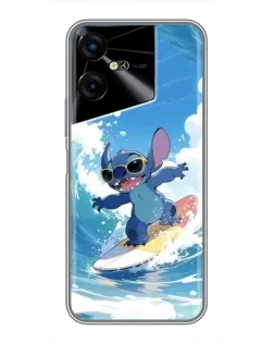 Чехол для TECNO POVA Neo 3 с картинкой «Стич на волне»