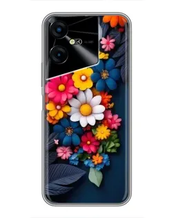 Чехол для TECNO POVA Neo 3 с картинкой «Цветочная феерия»