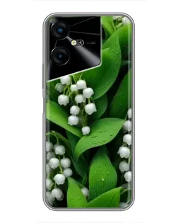 Чехол для TECNO POVA Neo 3 с картинкой «Ландыши в зелени»