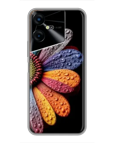 Чехол для TECNO POVA Neo 3 с картинкой «Радужный цветок»