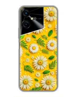 Чехол для TECNO POVA Neo 3 с картинкой «Ромашковое солнце»