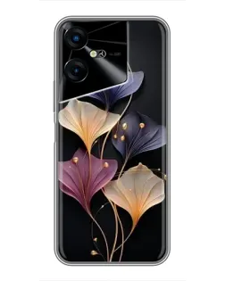 Чехол для TECNO POVA Neo 3 с картинкой «Лиловые цветы грации»