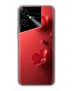 Чехол для TECNO POVA Neo 3 с картинкой «Маковые соцветия»