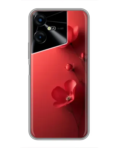 Чехол для TECNO POVA Neo 3 с картинкой «Маковые соцветия»