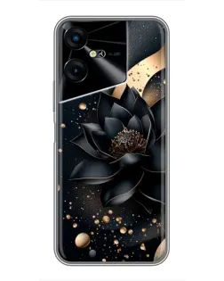 Чехол для TECNO POVA Neo 3 с картинкой «Черный лотос»