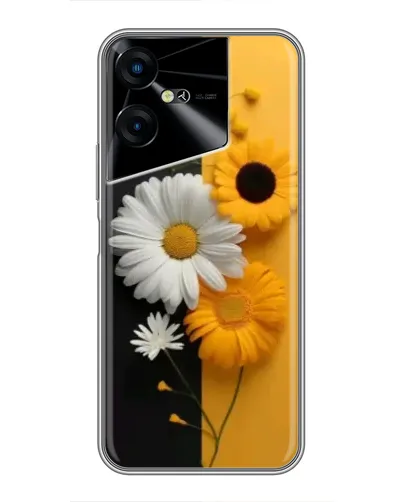 Чехол для TECNO POVA Neo 3 с картинкой «Подсолнух и ромашка»