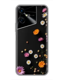 Чехол для TECNO POVA Neo 3 с картинкой «Цветочная композиция»