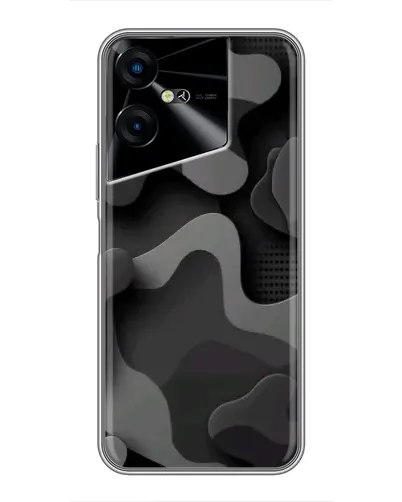 Чехол для TECNO POVA Neo 3 с картинкой «Темный абстрактный камуфляж»