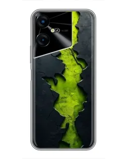 Чехол для TECNO POVA Neo 3 с картинкой «Салатовый разлом скалы» Чехол для TECNO POVA Neo 3 с картинкой «Салатовый разлом скалы»