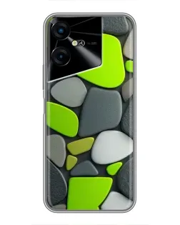 Чехол для TECNO POVA Neo 3 с картинкой «Яркая неоновая галька»