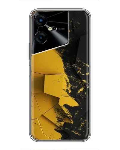 Чехол для TECNO POVA Neo 3 с картинкой «Золотые осколки геометрии»