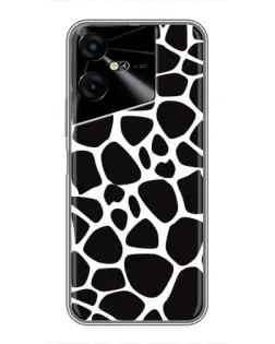 Чехол для TECNO POVA Neo 3 с картинкой «Черно-белый жираф»