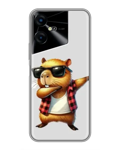 Чехол для TECNO POVA Neo 3 с картинкой «Капибара рэпер даб»