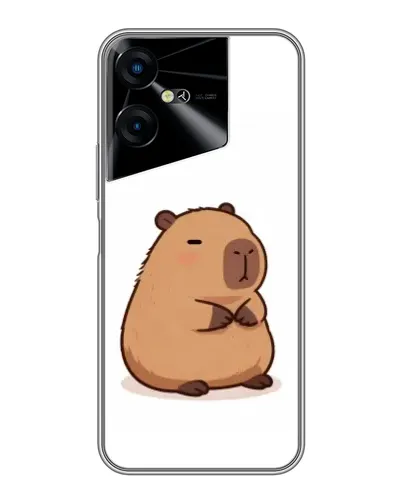 Чехол для TECNO POVA Neo 3 с картинкой «Толстенькая капибара»
