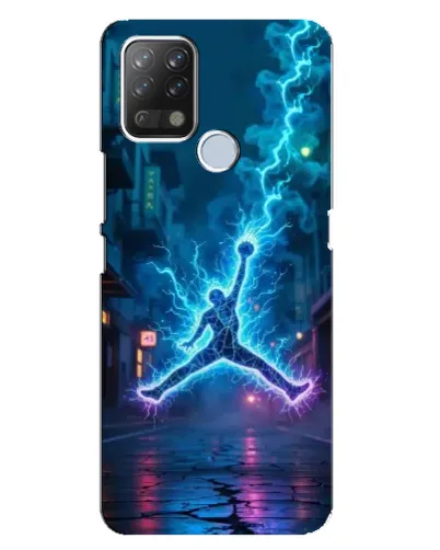 Чехол для TECNO Pova с картинкой «Jordan Gold Jumpman»