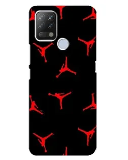 Чохол для TECNO Pova з картинкою «Jordan Red Pattern»