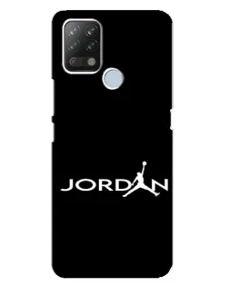Чехол для TECNO Pova с картинкой «Jordan White Logo»
