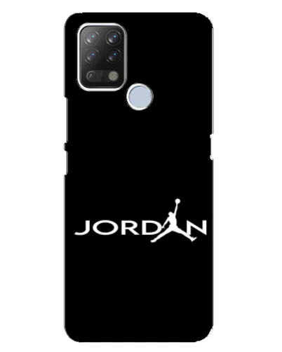 Чехол для TECNO Pova с картинкой «Jordan White Logo»