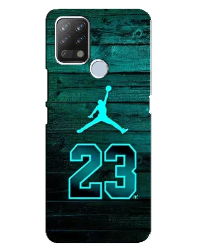 Чехол для TECNO Pova с картинкой «Jordan Cyan 23»