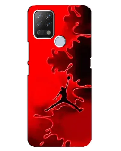Чехол для TECNO Pova с картинкой «Jordan Red Smoke»