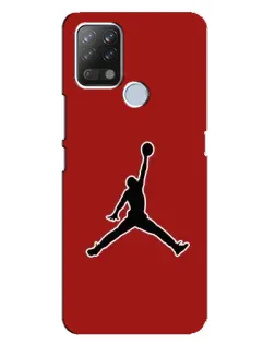 Чехол для TECNO Pova с картинкой «Jordan Red Back»