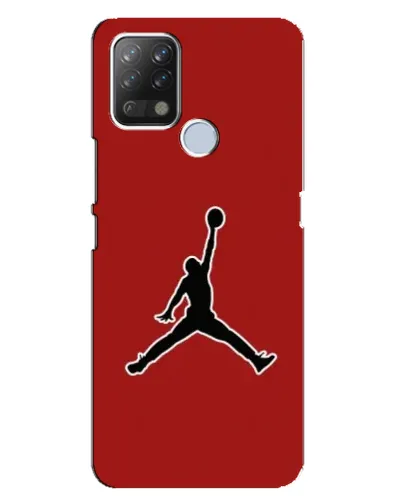 Чехол для TECNO Pova с картинкой «Jordan Red Back»