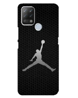Чехол для TECNO Pova с картинкой «Jordan Dark Carbon»