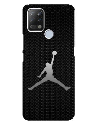 Чехол для TECNO Pova с картинкой «Jordan Dark Carbon»