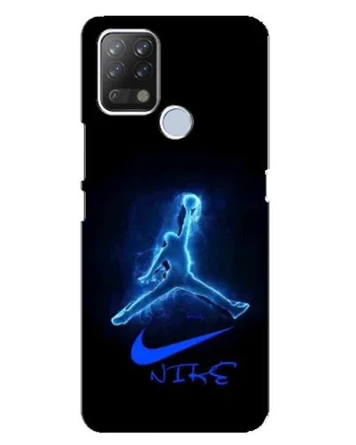 Чехол для TECNO Pova с картинкой «Jordan Neon Blue»