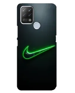 Чохол для TECNO Pova з картинкою «Неоновий контур Nike»