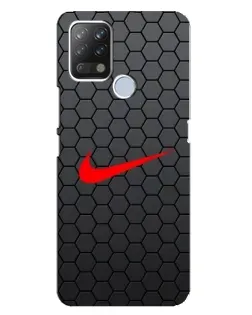 Чохол для TECNO Pova з картинкою «Nike — карбонова сітка»