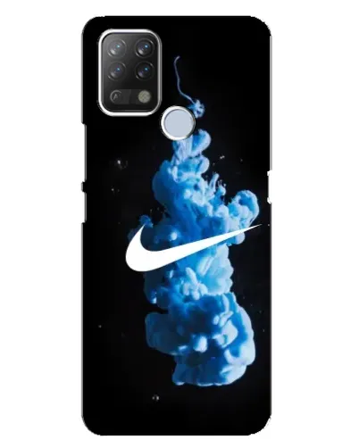 Чехол для TECNO Pova с картинкой «Nike и синий дым»