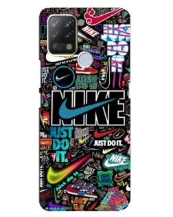 Чехол для TECNO Pova с картинкой «Яркий коллаж Nike» Чехол для TECNO Pova с картинкой «Яркий коллаж Nike»