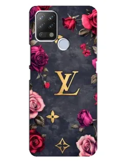 Чохол для TECNO Pova з картинкою «Квітковий Louis Vuitton»