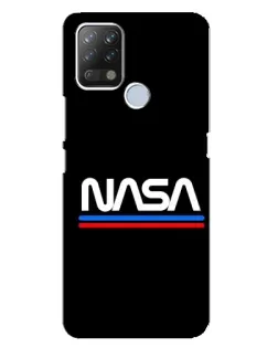 Чохол для TECNO Pova з картинкою «NASA — класика Red Blue»