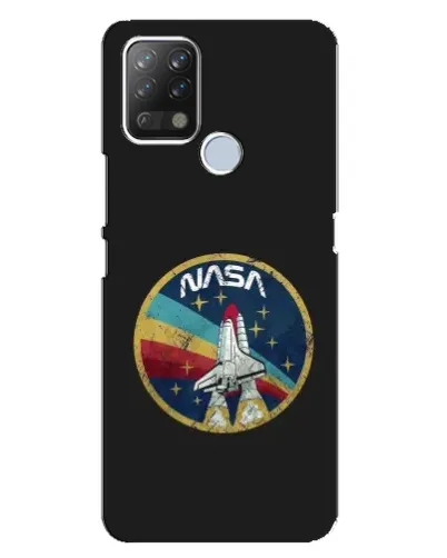 Чехол для TECNO Pova с картинкой «NASA — эмблема миссии»