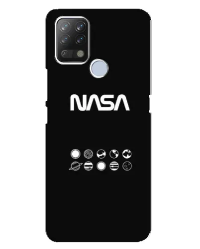 Чехол для TECNO Pova с картинкой «NASA — технический принт»