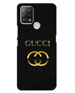 Чохол для TECNO Pova з картинкою «Золотий логотип Gucci»